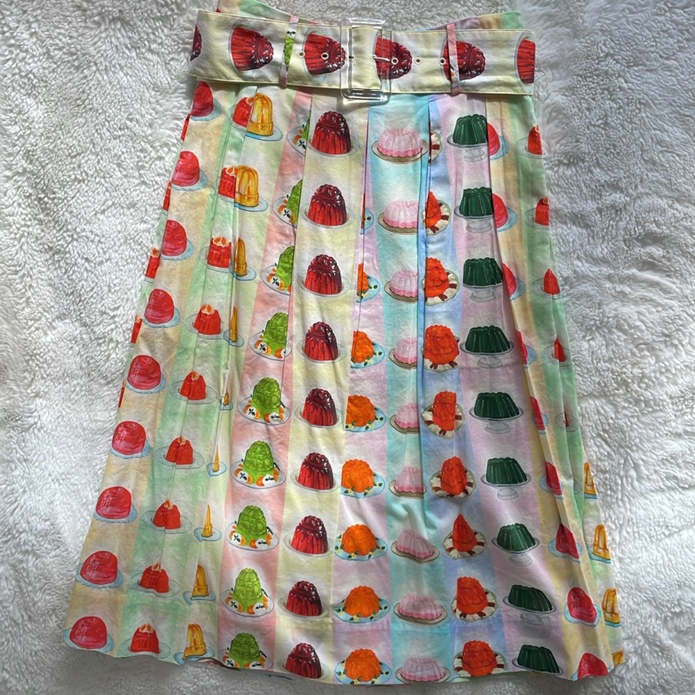 RACHEL ANTONOFF Vinnie Jello Striped Skirt Size 2